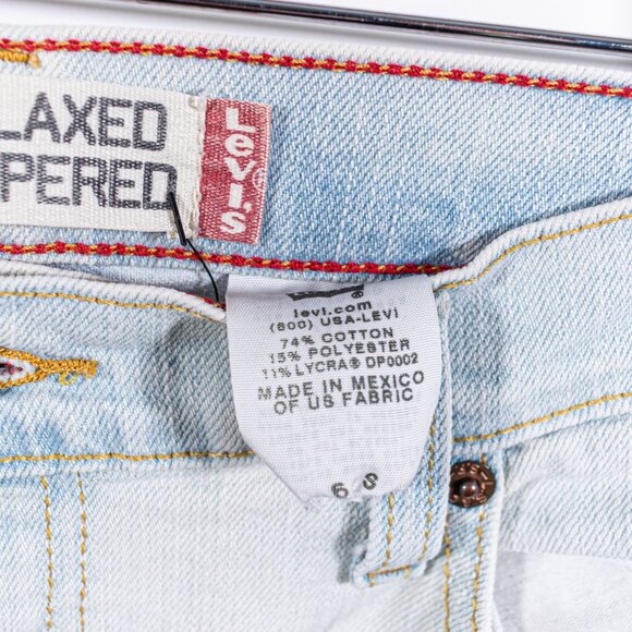 Levis 550 Relaxed Tapered Jeans Custom Embroidered Flower Smiley Face - Picture 6 of 13